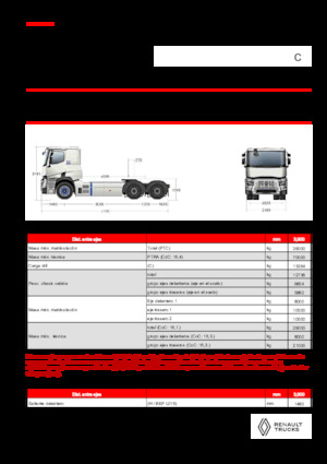 Тягачі Renault E-TECH C - T6x4 ROAD
