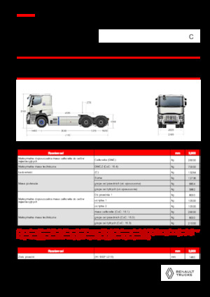 Тягачі Renault E-TECH C - T6x4 ROAD