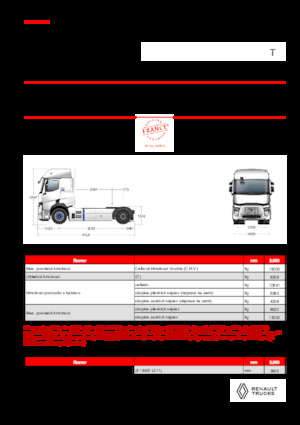 Тягачі Renault E-TECH T - T4x2
