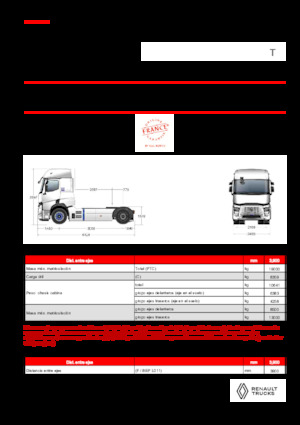 Тягачі Renault E-TECH T - T4x2