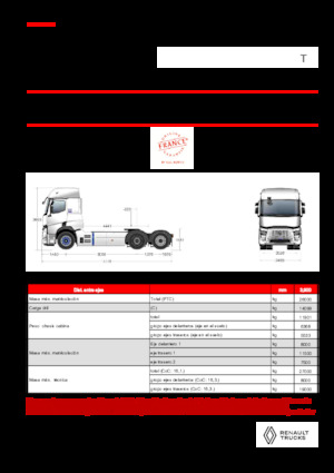 Тягачі Renault E-TECH T - T6x2 TAG