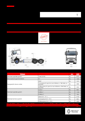 Тягачі Renault E-TECH T - T6x2 TAG
