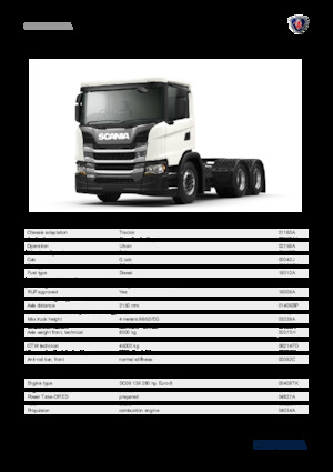Тягачі Scania G 280 A6x4NA