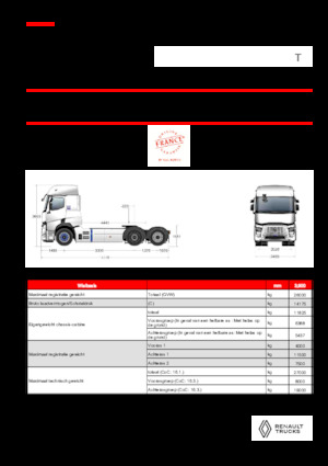 Тягачі Renault RT E-TECH T - T6x2 TAG