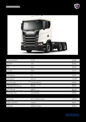 Тягачі Scania S 420 A6x2/4NA