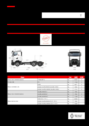 Тягачі Renault T HIGH T6X2 PUSHER 13L E6