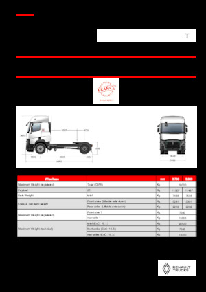 Тягачі Renault T T4X2 13L E6