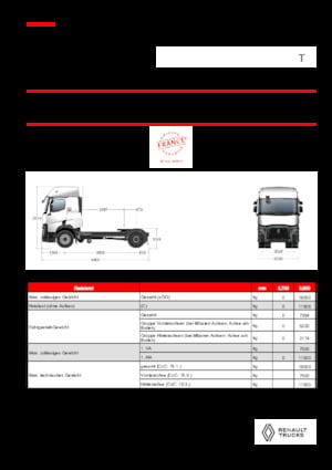 Тягачі Renault T T4X2 LOW 11L E6