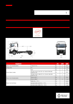 Тягачі Renault T T4X2 LOW 11L E6