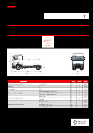 Тягачі Renault T T4X2 X-LOW 11L E6