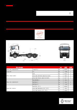 Тягачі Renault T T6X2 PUSHER 11L E6