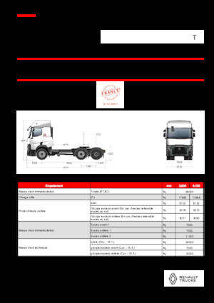 Тягачі Renault T T6X2 PUSHER 13L E6
