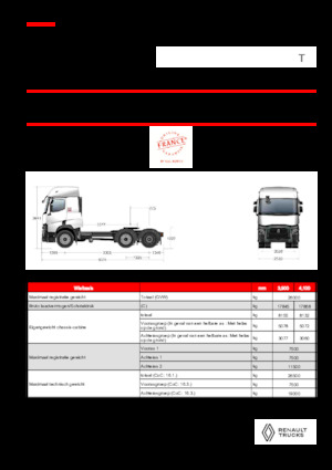 Тягачі Renault T T6X2 PUSHER 13L E6