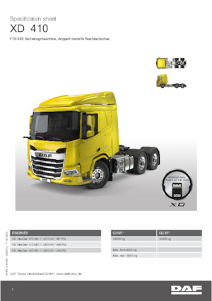 Тягачі DAF XD 370 FTS
