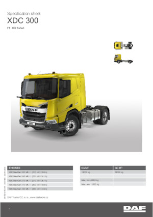 Тягачі DAF XDC 300 FT