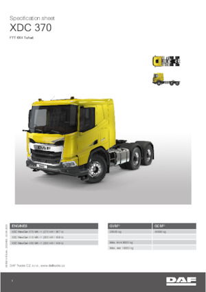 Тягачі DAF XDC 410 FTT