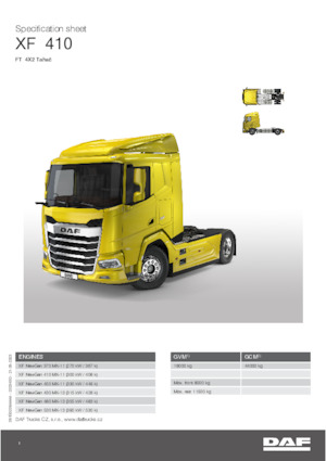 Тягачі DAF XF 410 FT