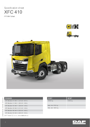 Тягачі DAF XFC 430 FTT