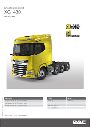 Тягачі DAF XG 530 FTM