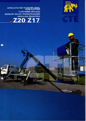 Причіпні підйомники з шарнірною стрілою CTE Z 17