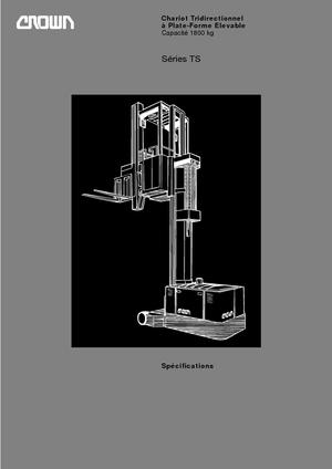 візки з поворотним підйомним пристроєм Crown 1,8 TS