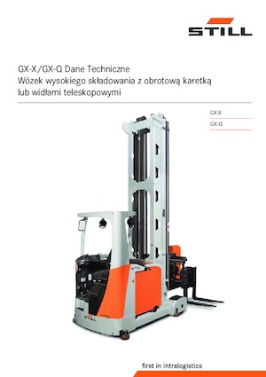 візки з поворотним підйомним пристроєм Still GX-X