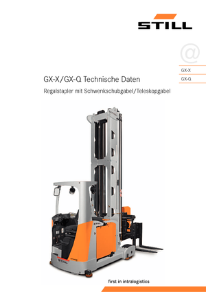 візки з поворотним підйомним пристроєм Still GX-X