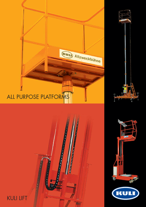 Підйомники з однією вертикальною щоглою KULI Hebezeuge – Helmut Kempkes Kuli KF 8