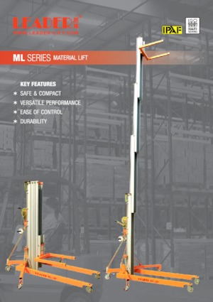Підйомники з однією вертикальною щоглою Leader ML 15