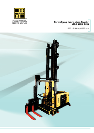 Навантажувачі для вузького проходу VNA Hyster C1.3-80