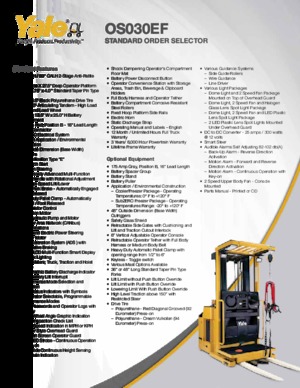 Підбирачі замовлень Yale OS030EF
