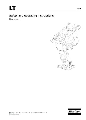 Бензинові та дизельні трамбовки Atlas Copco LT 800