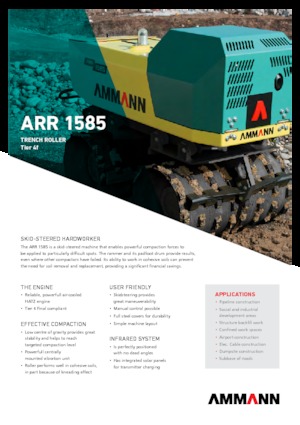 Вібраційні траншейні катки Ammann ARR 1585 T4f