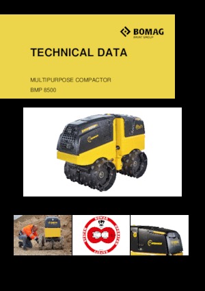 Вібраційні траншейні катки Bomag BMP 8500