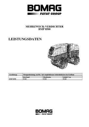 Вібраційні траншейні катки Bomag BMP 8500