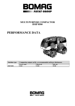 Вібраційні траншейні катки Bomag BMP 8500