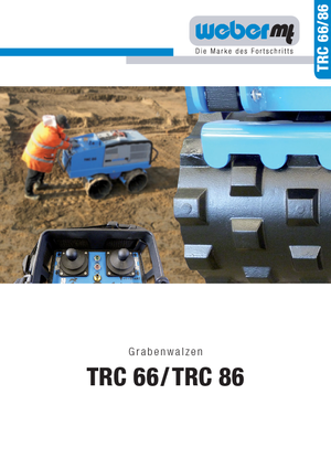 Вібраційні траншейні катки weber mt TRC 86