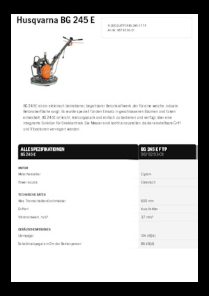 Мотоблоки Husqvarna BG 245E