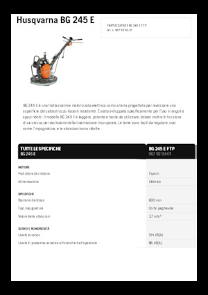 Мотоблоки Husqvarna BG 245E