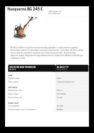 Мотоблоки Husqvarna BG 245E