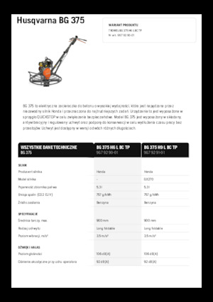 Мотоблоки Husqvarna BG 375