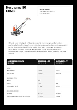 Мотоблоки Husqvarna BG COMBI