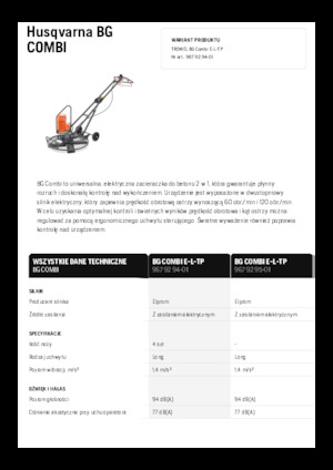 Мотоблоки Husqvarna BG COMBI
