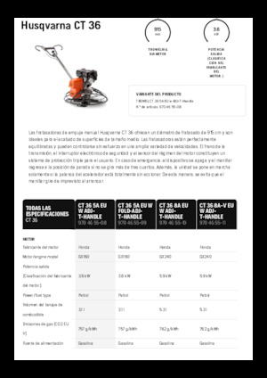 Мотоблоки Husqvarna CT 36