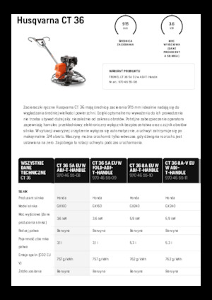 Мотоблоки Husqvarna CT 36