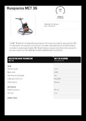 Мотоблоки Husqvarna MCT 36