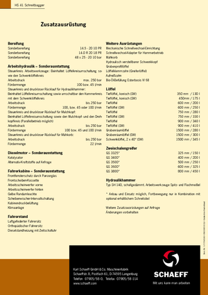 крокуючі екскаватори Terex-Schaeff HS 41