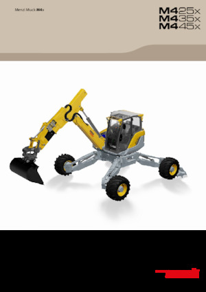 крокуючі екскаватори Menzi M425x