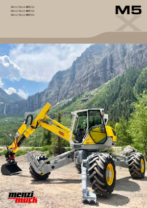 крокуючі екскаватори Menzi M535x