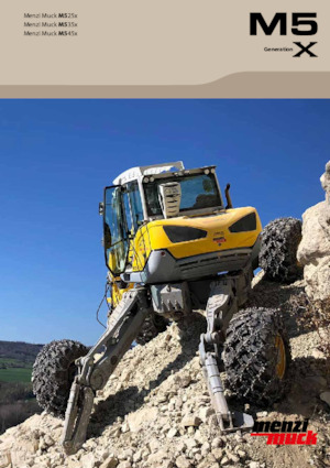 крокуючі екскаватори Menzi M535x